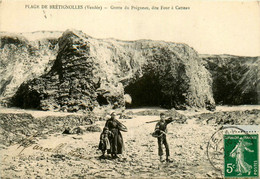 Brétignolles * La Plage * La Grotte De Prègneau , Dite Four à Catteau - Bretignolles Sur Mer