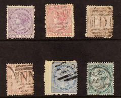 1874-78 Perf 12Â½ Complete Set On White Paper, SG 152/157, Good Used. (6 Stamps) - Other & Unclassified