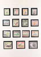 1954-1963 COMPREHENSIVE USED COLLECTION In Hingeless Mounts On Pages, All Different, Includes 1954-56 Set, 1959-62 Set,  - Rhodesia & Nyasaland (1954-1963)