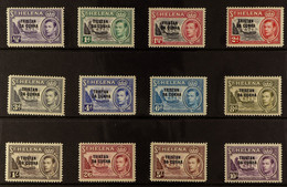 1952 Pictorial Definitive Overprinted Set, SG 1/12, Never Hinged Mint (12 Stamps) - Tristan Da Cunha