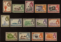 1954 Definitive Set Complete, SG 14/27, Never Hinged Mint (14 Stamps). - Tristan Da Cunha