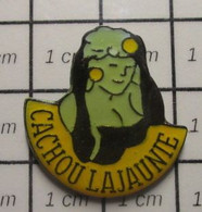 1718c Pin's Pins / Beau Et Rare / THEME : ALIMENTATION / REGLISSE CACHOU LAJAUNIE BLONDE - Alimentation