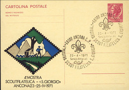 1971-cartolina Postale L.40 Siracusana Con Testo A Stampa "4 Mostra Scoutfilatelica S.Giorgio Ancona"con Annullo Della M - Altri