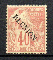 Col29 Colonies Réunion N° 26 Neuf X MH  Cote 110,00€ - Nuevos