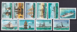 TURKS CAICOS - 1983 - SERIES COMPLETES YVERT 639/643 + 653/657 ** MNH - COTE YVERT = 67.5 EUR. - BATEAUX - Turks & Caicos (I. Turques Et Caïques)