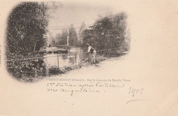 SAINT-BENOIT. - Sur La Chaussée Du Moulin Véron. Carte Précurseur - Saint Benoit