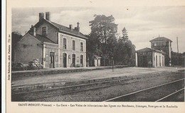 SAINT-BENOIT. - La Gare- Les Voies De Bifurcations Des Lignes Sur Bordeaux, Limoges, Bourges Et La Rochelle - Saint Benoit