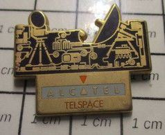 1718c Pin's Pins / Beau Et Rare / THEME : ESPACE / ALCATEL TELSPACE Par SOFREC - Ruimtevaart