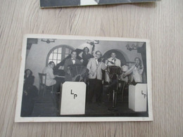 Photo Originale Format Carte Photo Orchestre Musette  Jazz?  LP à Déterminer - Photographs