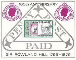 SWAZILAND Block 4,unused,post - Rowland Hill