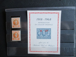 PR 1/2 Houyoux & E 107 Rode Kruis 1918 - Private & Local Mails