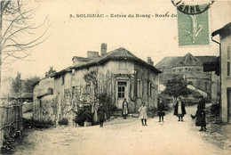 Solignac * Route Du Vigen Et Entrée Du Bourg * Villageois - Other & Unclassified