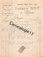 86 1801 INGRANDES SUR VIENNE 1900 Ferblanterie JOSEPH ROY Plomberie Pompes Zinguerie - 1900 – 1949