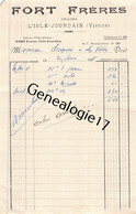 86 1810 L ISLE JOURDAIN L'isle VIENNE 1928 Epicerie G. FORT Graines Fourrageres DEST  DUPUIS - 1900 – 1949
