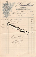 86 1812 L ISLE JOURDAIN L'isle VIENNE 1908 Pharmacie A. GAUILLARD Pharmacien - 1900 – 1949