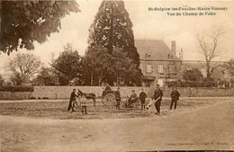 St Sulpice Les Feuilles * Vue Du Champ De Foire * Attelage * Villageois - Saint Sulpice Les Feuilles