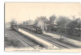 CPA 80 Poix La Gare Et Le Train - Poix-de-Picardie