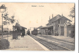 CPA 80 Roisel La Gare Et Le Train - Roisel