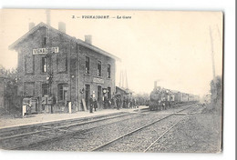 CPA 80 Vignacourt La Gare Et Le Train - Vignacourt