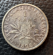 1f 1898 Argent Semeuse - H. 1 Franc