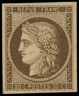 ESS FRANCE - Poste - 3, Essai En Brun: 20c. Cérès - 1849-1850 Cérès