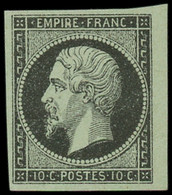 (*) FRANCE - Poste - 13A, Essai En Noir Sur Verdâtre, Type I: 10c. Empire - 1853-1860 Napoleon III