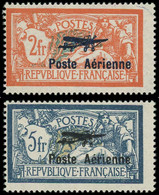 * FRANCE - Poste Aérienne - 1/2, Centrage Courant: Merson Surchargés - 1927-1959 Neufs