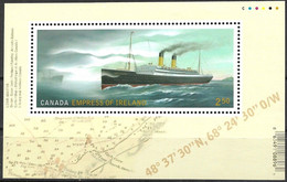 Canada 2014 Empress Of Ireland Shipwreck Block Mint - Blocs-feuillets