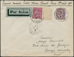 LET FRANCE - 1° Vols - 17/8/31, Cannes/Paris (Star), Enveloppe (seulement 500 Gr. De Courrier Transporté). Il Est Joint  - Premiers Vols