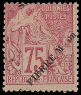 * SAINT PIERRE & MIQUELON - Poste - 29, Surcharge à Cheval, Signé Scheller - Unused Stamps