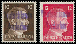 ** ALL. LOCAUX 1945 MEISSEN - Poste - Michel 25/26, Certificat Sturm: 10pf. Et 12pf. Gravés - Sonstige & Ohne Zuordnung