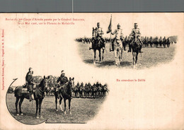 N°93283 -cpa Revue Du 20è Corpts D'armée Passée Par Le Général Bailloud- - Regiments