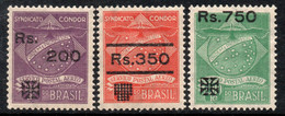 BRASIL – BRAZIL Rara Serie X 3 Sellos Mint COMPAÑÍA CÓNDOR REVALORIZADOS Año 1930 – Valorizados En Catálogo € 24,00 - Aéreo (empresas Privadas)