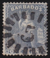 Barbados  .    SG   .  73     .   Wmk  Crown CC   .  1875-81   .   O   .   Cancellation  5 -  St John - Barbados (...-1966)