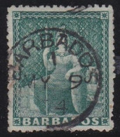 Barbados  .    SG   .   58    .   Wmk  Large Star   .  1873     .     O     .    Cancellation  1 - Barbados - Barbados (...-1966)