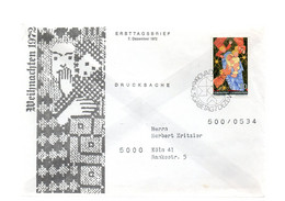 LAB779 - LIECHTENSTEIN , Lettera Fdc Per La Germania Del 1972 - Lettres & Documents