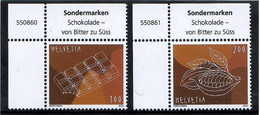Switzerland 2020 . Gastronomy, Chocolate . 2v. - Unused Stamps