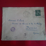 LETTRE TOULON SUR MER POUR DAMAS SYRIE 1940 - Cartas & Documentos