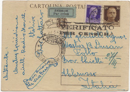 WW2 - ITALY OCCUPATION OF MONTENEGRO 1942- -PERASTO - CATTARO - TOOLO CHIETI- CENSURA - PAR AVION - Montenegro