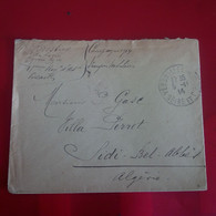 LETTRE VERSAILLES POUR ALGERIE SIDI BEL ABBES - Storia Postale