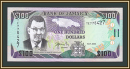 Jamaica 100 Dollars 2002 P-80 (80b) UNC - Jamaica