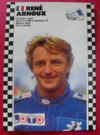 Carte Postale René Arnoux. Saison 1986-1987 De Formule 1. Championnat Du Monde - Sportifs