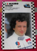 Carte Postale Mauro Baldi. Saison 1986-1987 De Formule 1. Championnat Du Monde - Sportler