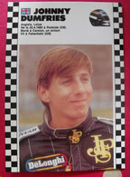 Carte Postale Johnny Dumfries. Saison 1986-1987 De Formule 1. Championnat Du Monde - Sportsmen