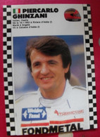 Carte Postale Piercarlo Ghinzani. Saison 1986-1987 De Formule 1. Championnat Du Monde - Sportsmen
