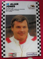 Carte Postale Alan Jones. Saison 1986-1987 De Formule 1. Championnat Du Monde - Sportsmen