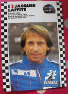 Carte Postale Jacques Laffite. Saison 1986-1987 De Formule 1. Championnat Du Monde - Sporters