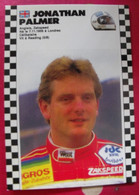 Carte Postale Jonathan Palmer. Saison 1986-1987 De Formule 1. Championnat Du Monde - Sportsmen