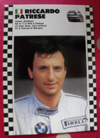Carte Postale Ricardo Patrese. Saison 1986-1987 De Formule 1. Championnat Du Monde - Sportifs