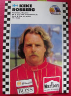 Carte Postale Keke Rosberg. Saison 1986-1987 De Formule 1. Championnat Du Monde - Sporters